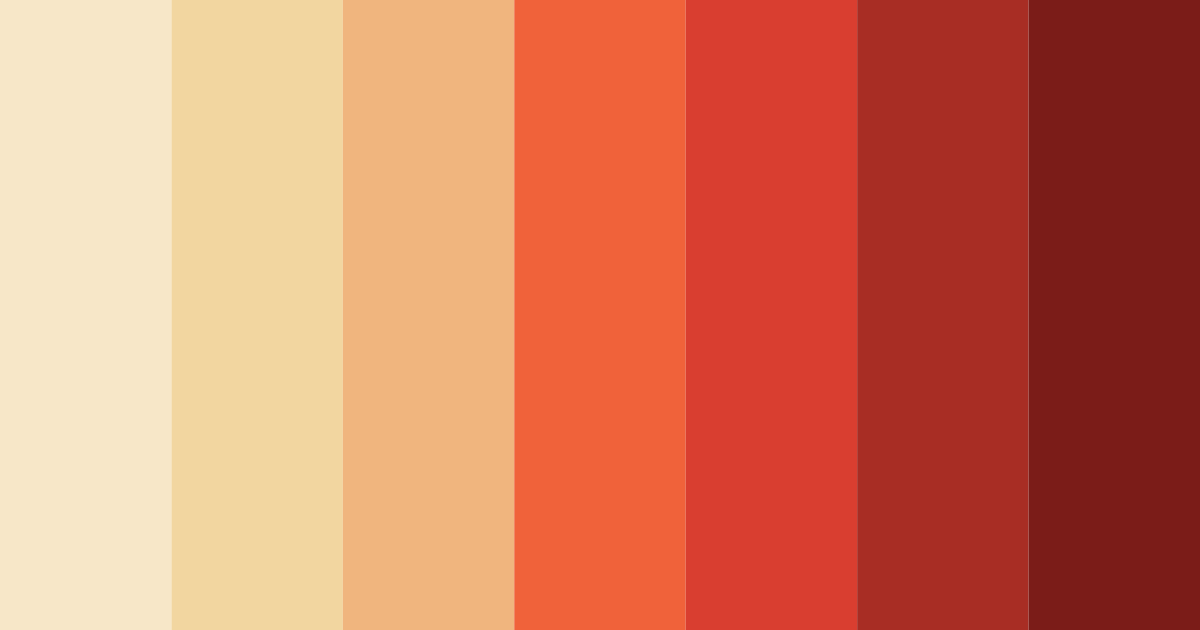 Download autumn embers color palette PNG image (landscape)