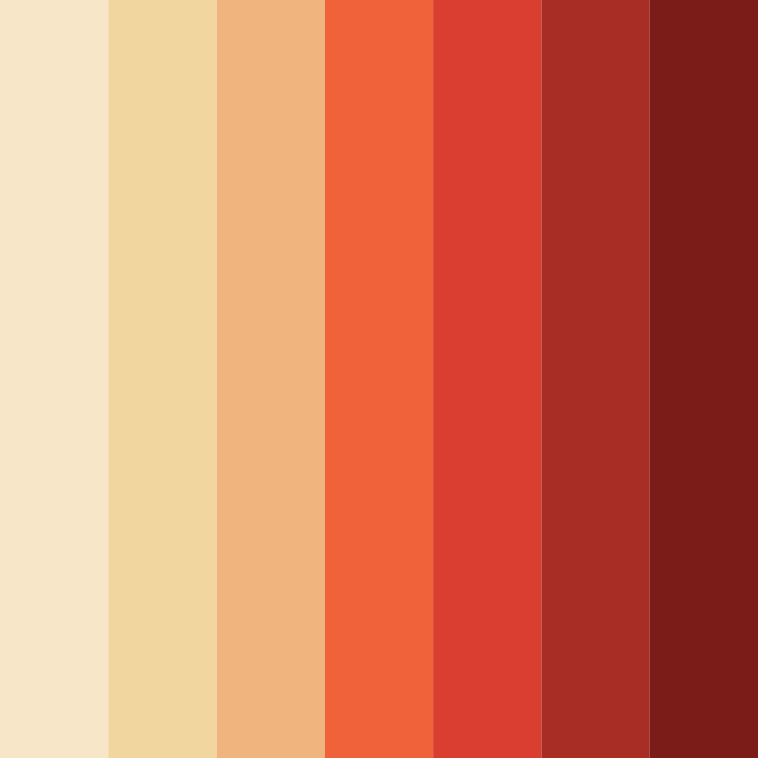 Download autumn embers color palette PNG image (square)