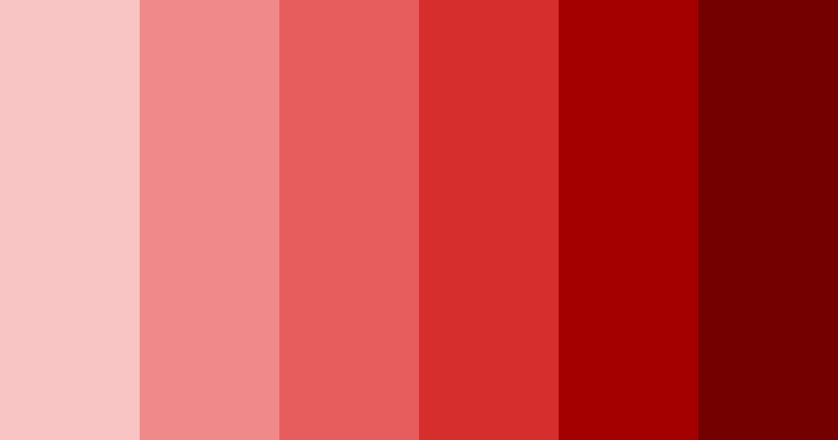 Download scarlet shades color palette PNG image (landscape)