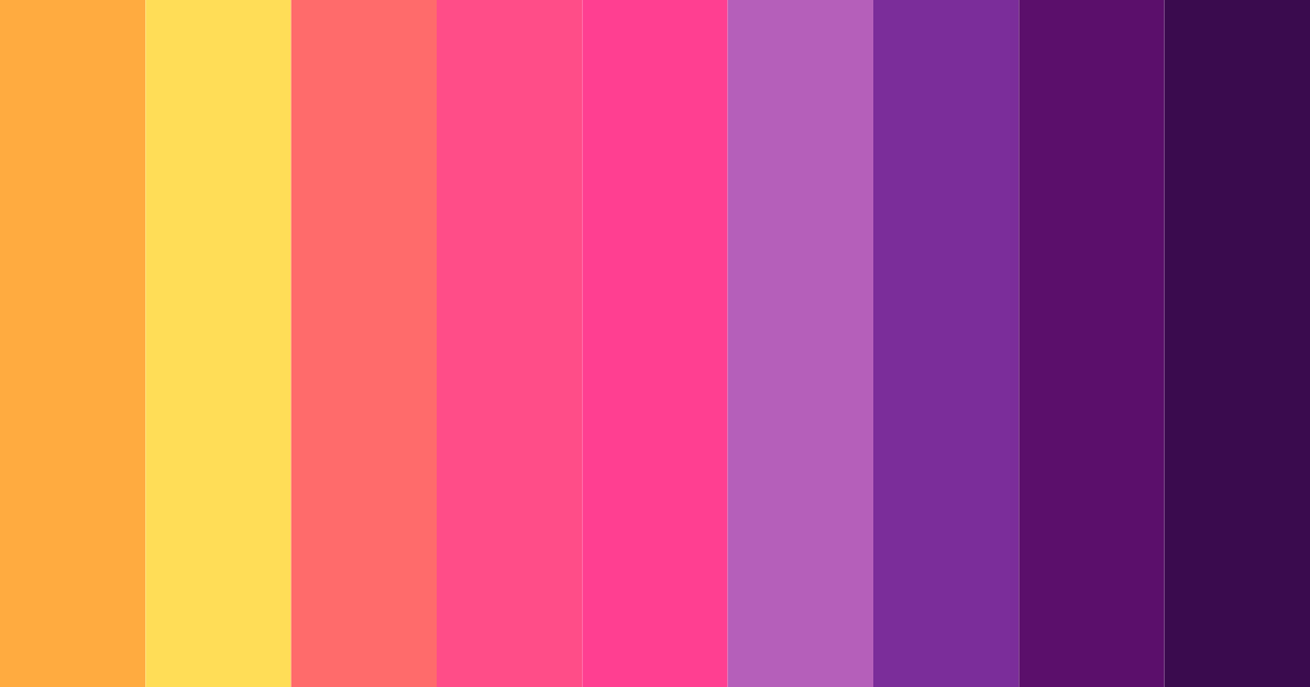 Download vibrant pink color palette PNG image (landscape)