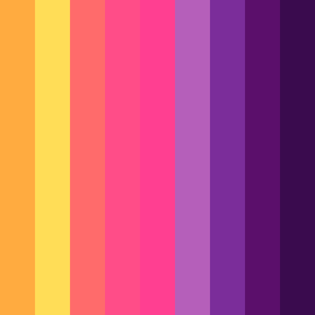 Download vibrant pink color palette PNG image (square)