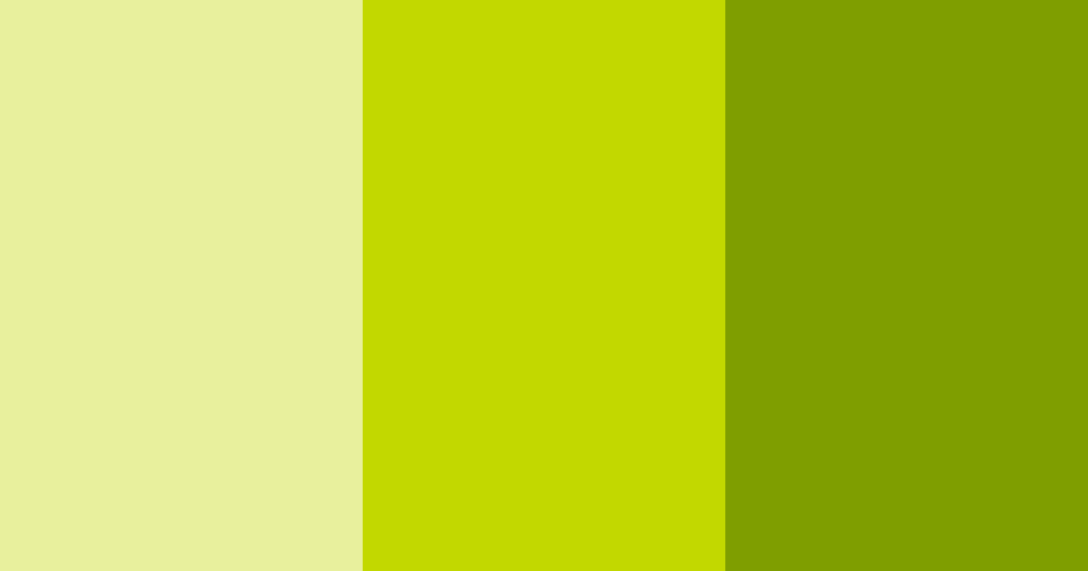 Download lime yellow shades color palette PNG image (landscape)