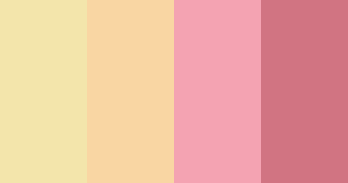 Download creamy pink color palette PNG image (landscape)