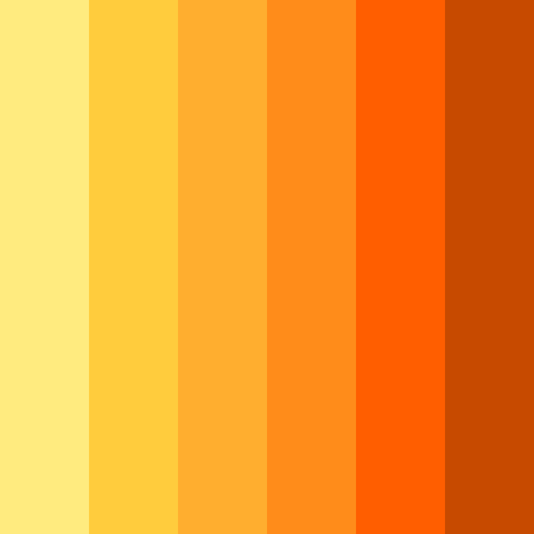 Download yellow flame color palette PNG image (square)