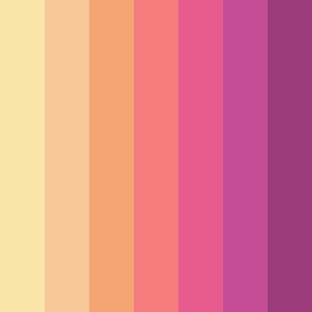 Download blush blossom dreamscape color palette PNG image (square)