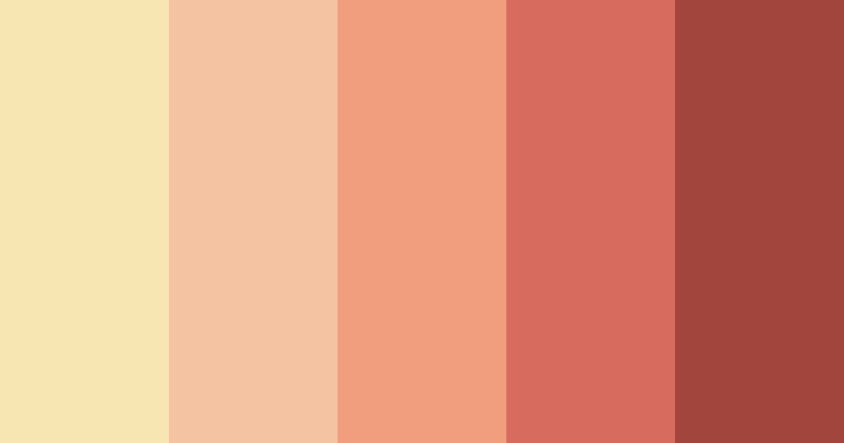 Download warm peach color palette PNG image (landscape)