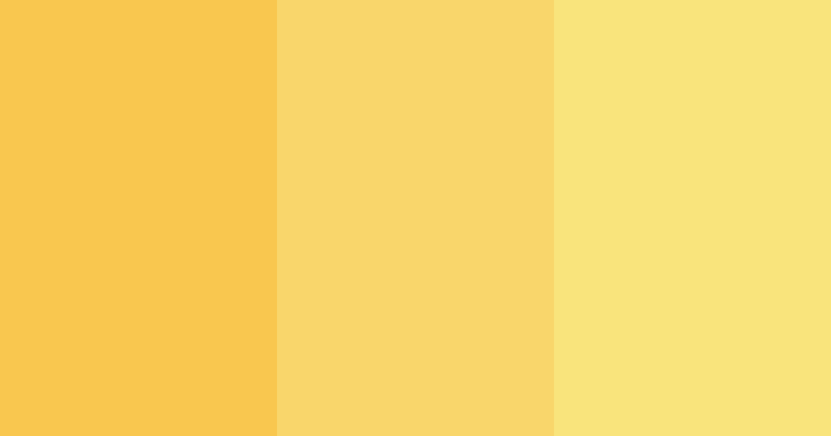 Download yellow sunshine color palette PNG image (landscape)