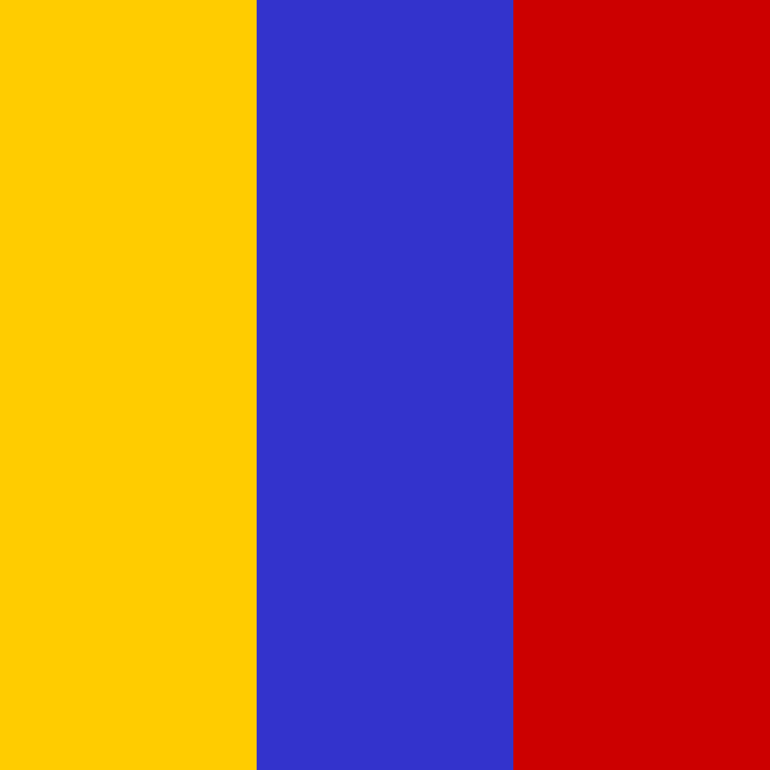 Download vibrant duel color palette PNG image (square)
