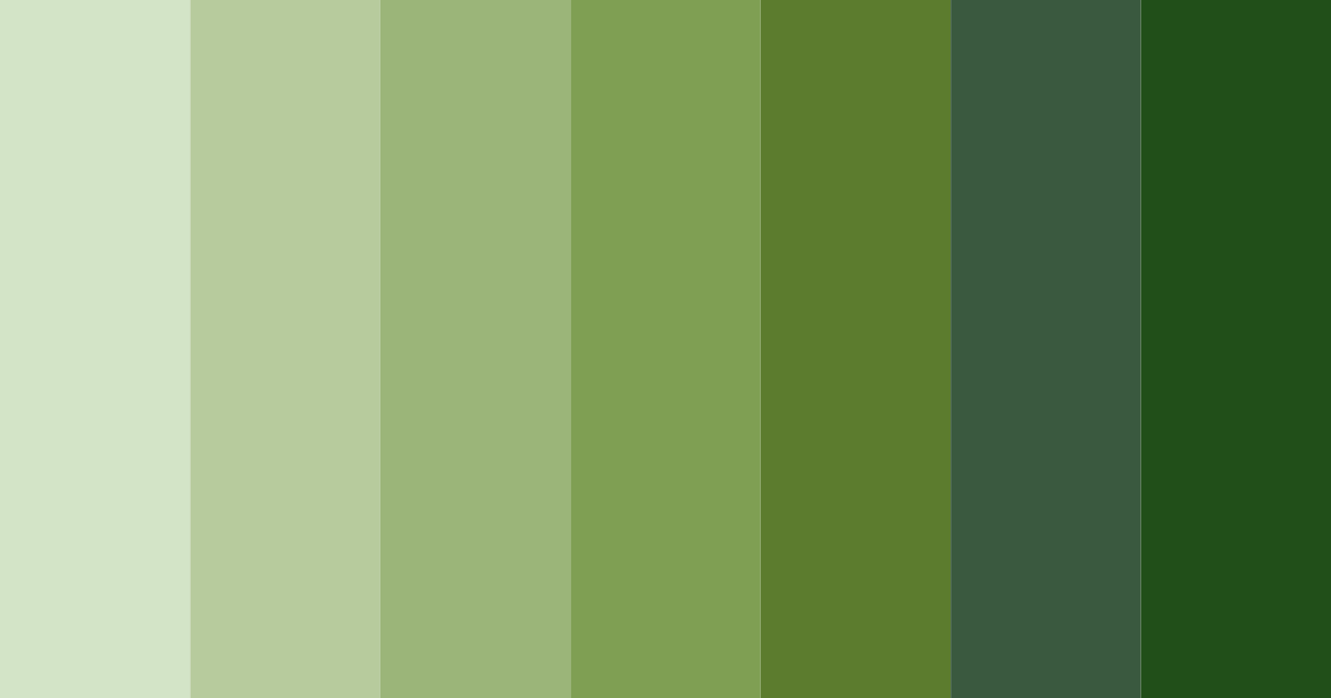 Download dark green color palette PNG image (landscape)