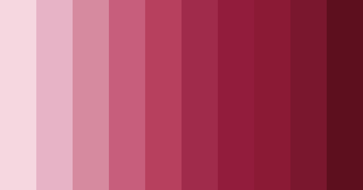 Download crimson elegance color palette PNG image (landscape)