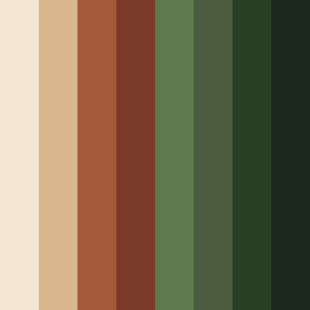 Download whispers of the woodland color palette PNG image (square)