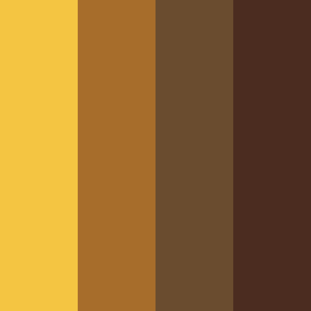 Download golden brown color palette PNG image (square)