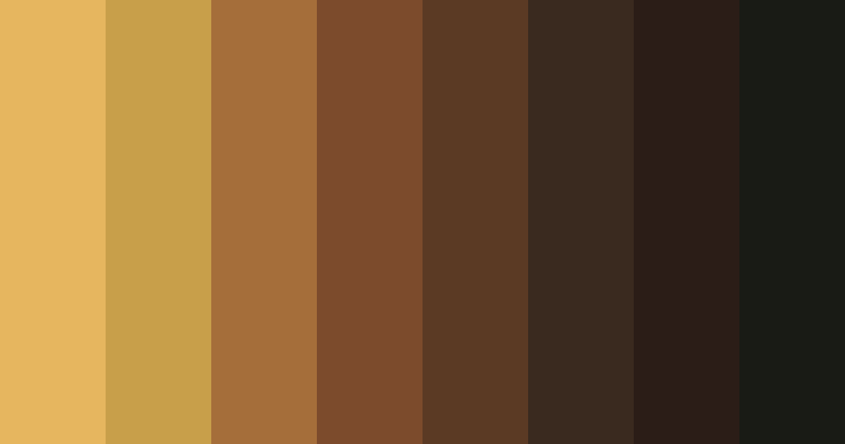 Download brown autumn color palette PNG image (landscape)