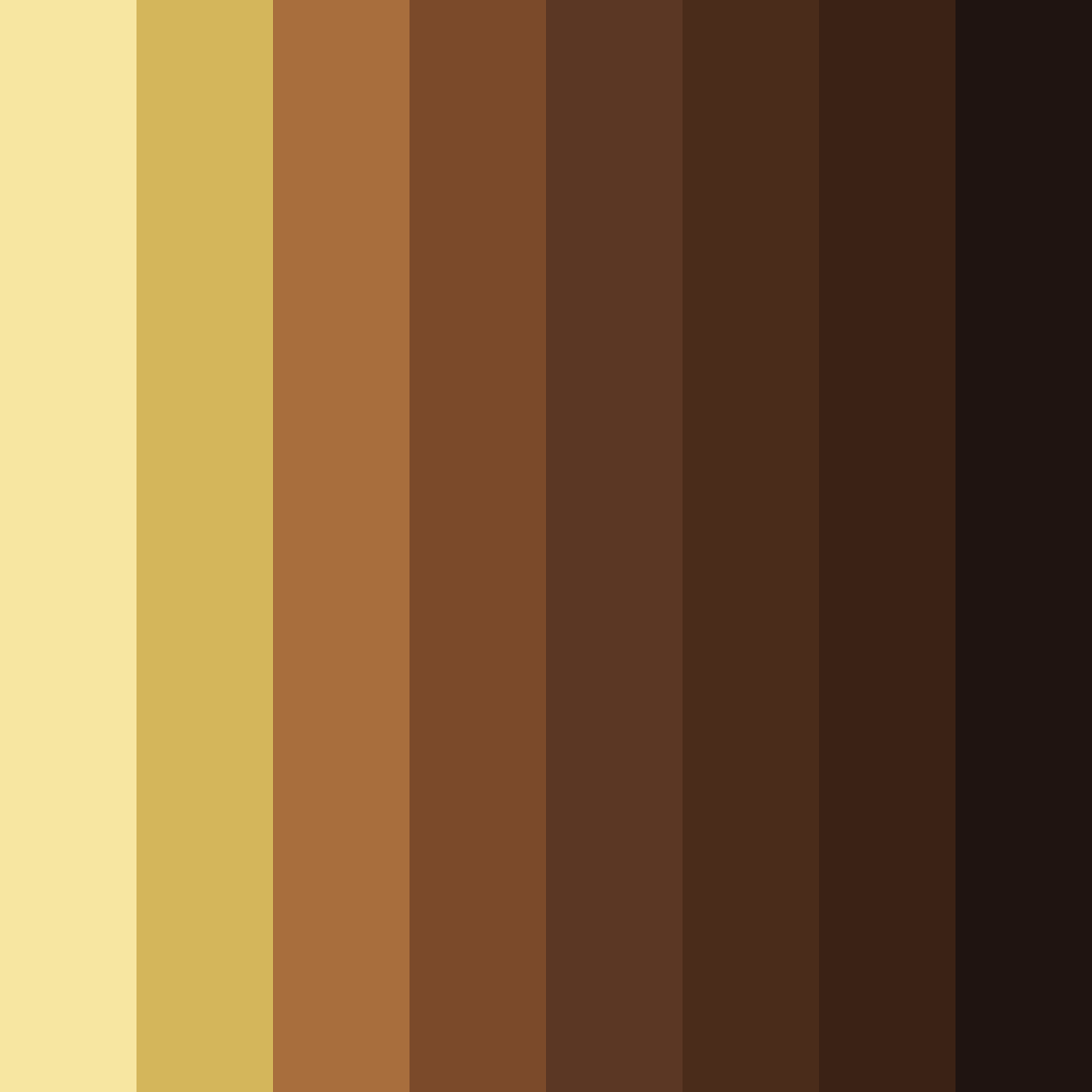 Download brown autumn forest color palette PNG image (square)