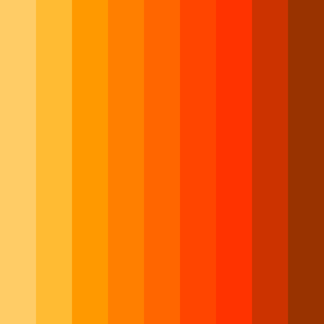 Download sunset flames color palette PNG image (square)