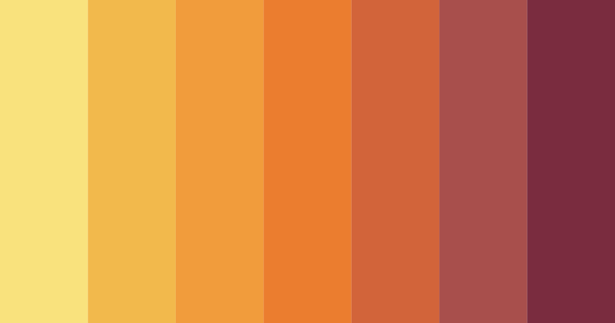 Download orange supernova color palette PNG image (landscape)