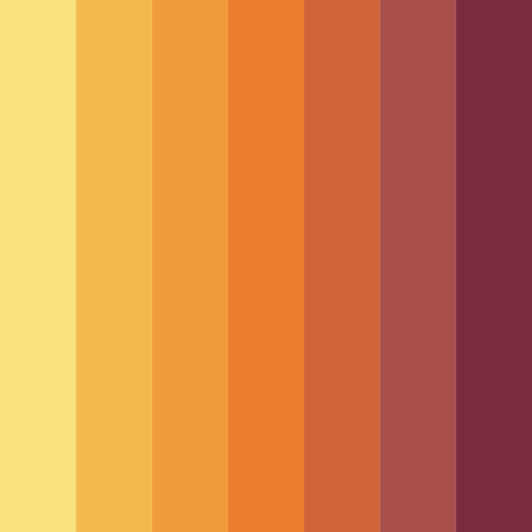 Download orange supernova color palette PNG image (square)