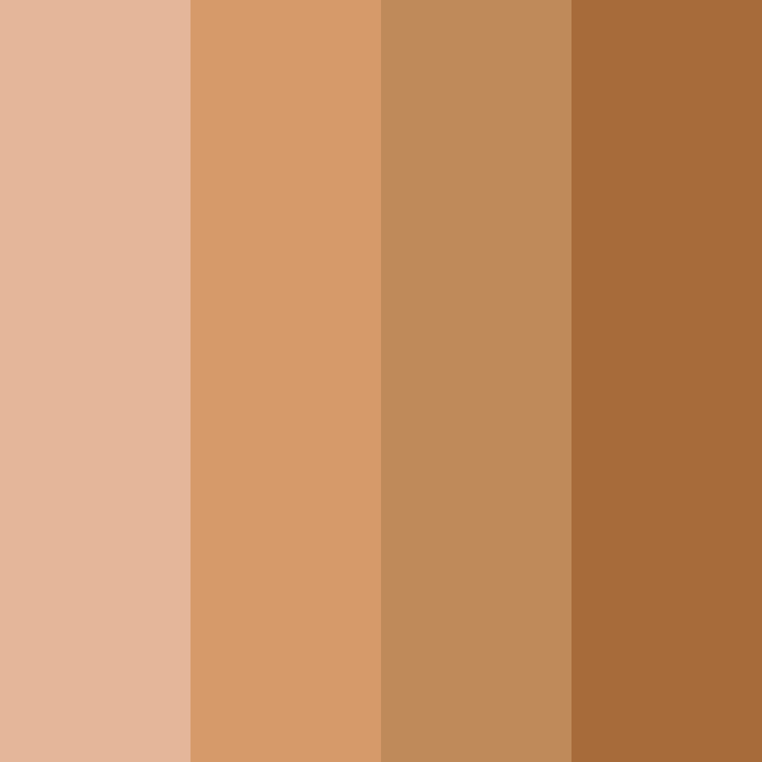 Download brown warmth color palette PNG image (square)