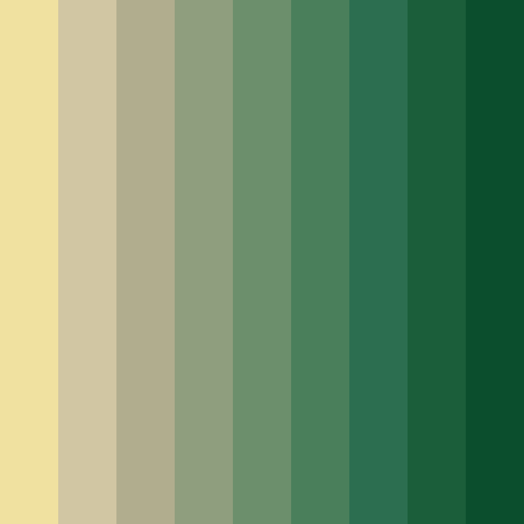 Download verdant harmony color palette PNG image (square)