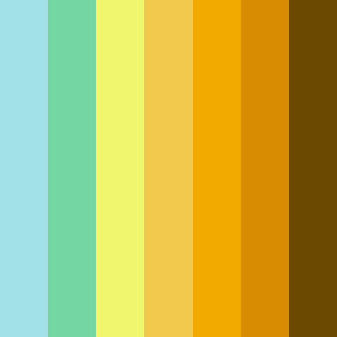 Download blue green yellow color palette PNG image (square)