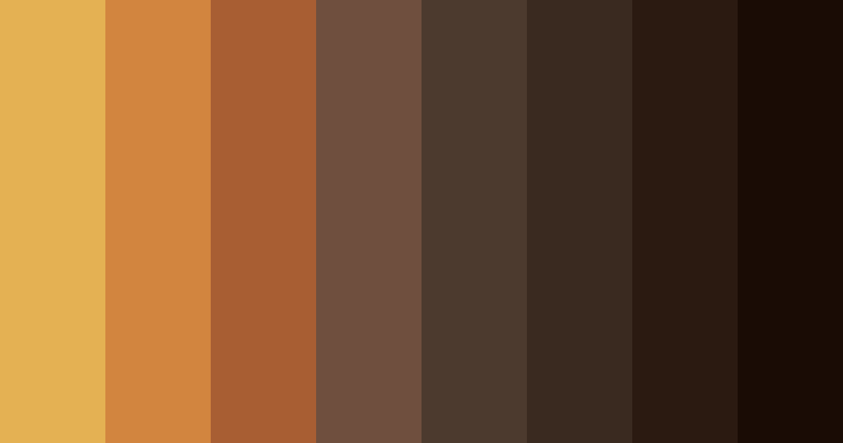 Download brown autumn color palette PNG image (landscape)