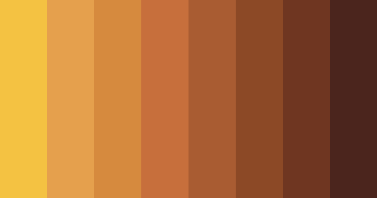 Download autumn orange color palette PNG image (landscape)