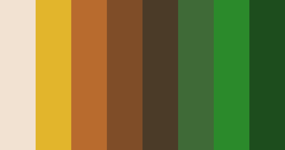 Download woodland embrace color palette PNG image (landscape)