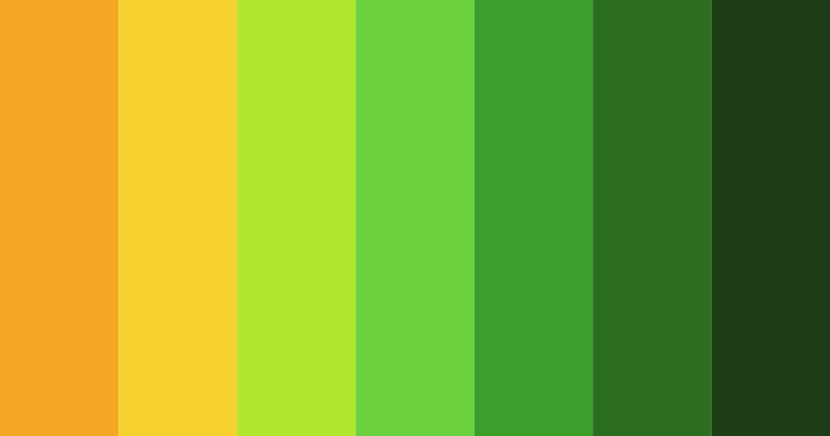 Download lush gradient color palette PNG image (landscape)