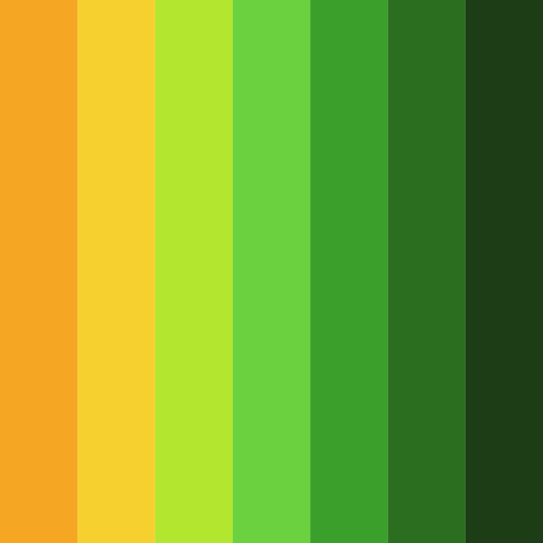 Download lush gradient color palette PNG image (square)