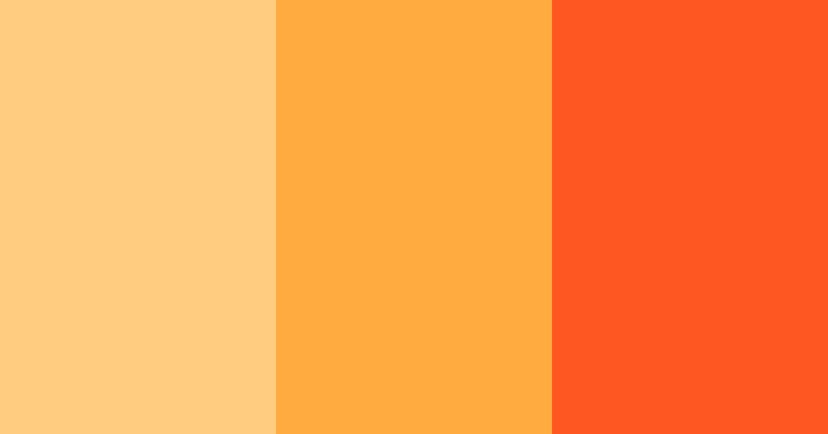 Download bright orange color palette PNG image (landscape)