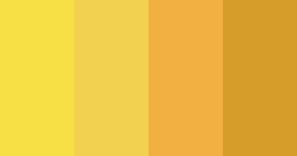 Download yellow flower color palette PNG image (landscape)