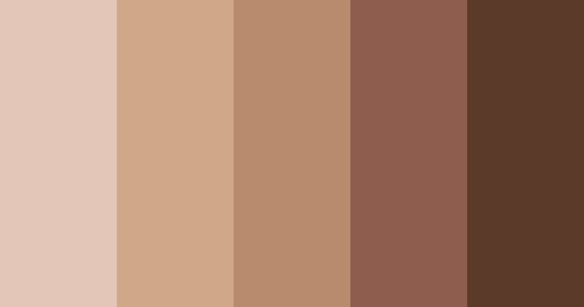 Download creamy cocoa whispers color palette PNG image (landscape)