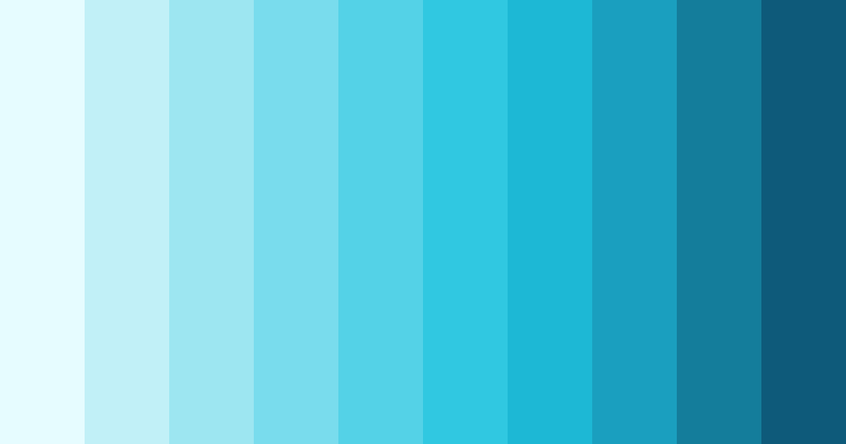 Download aqua breeze color palette PNG image (landscape)