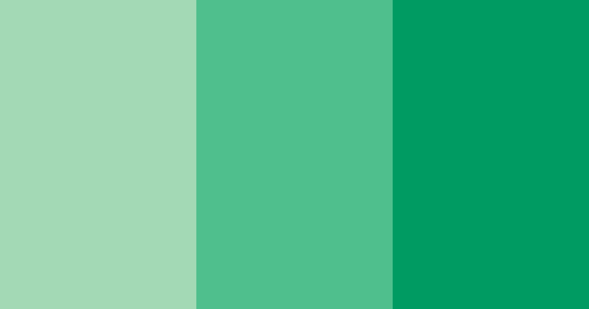 Download emerald serenity color palette PNG image (landscape)