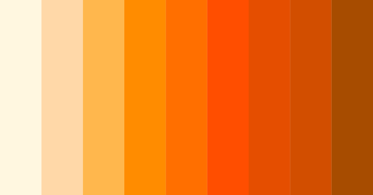 Download orange white color palette PNG image (landscape)