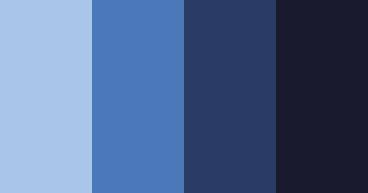 Download blue space color palette PNG image (landscape)