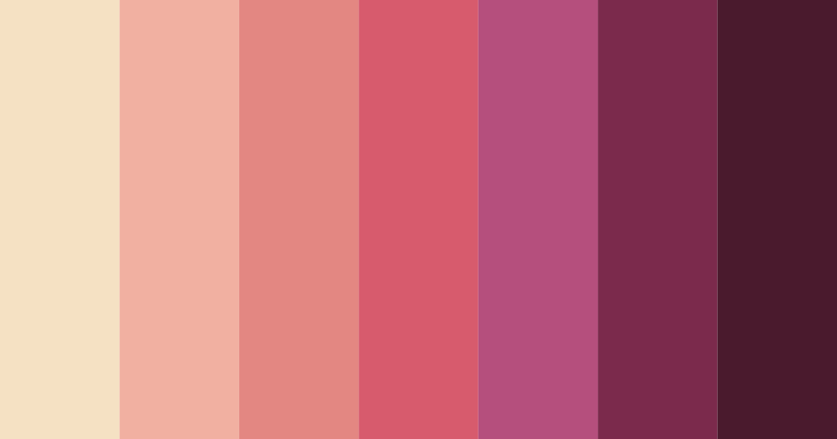 Download nostalgic rose color palette PNG image (landscape)