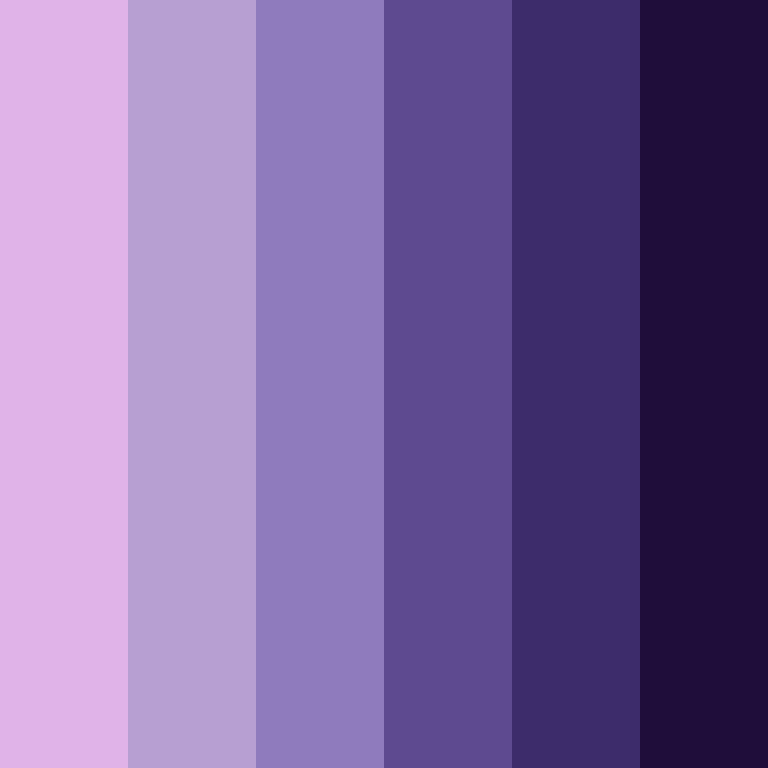 Download shades of blue purple color palette PNG image (square)