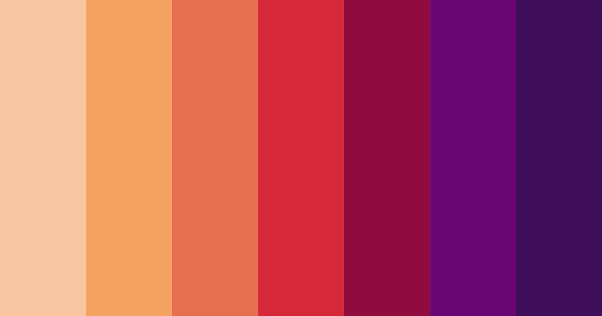 Download shades of red color palette PNG image (landscape)