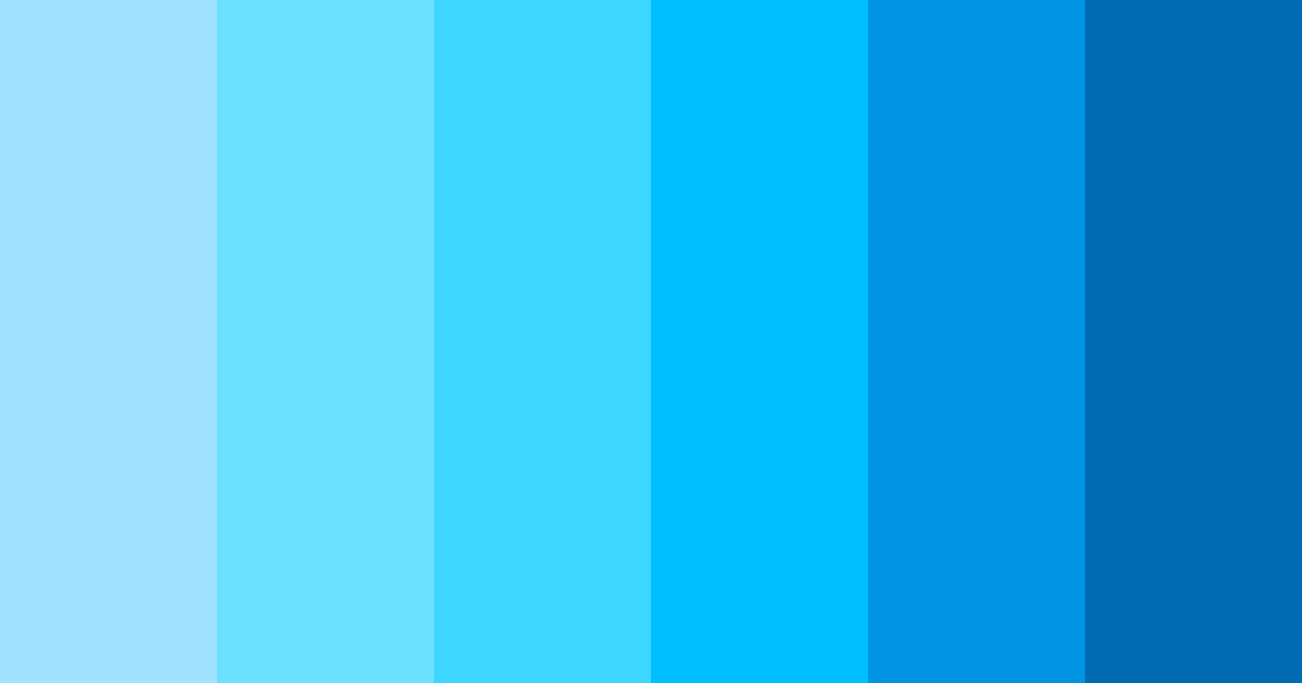 Download bright blue color palette PNG image (landscape)