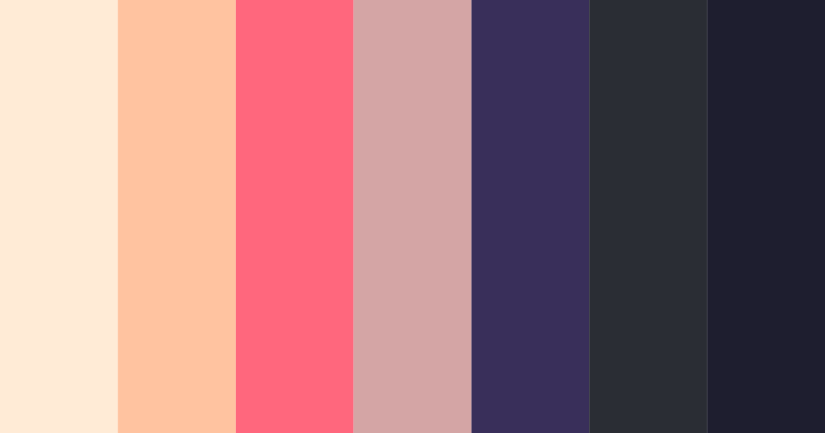 Download twilight blossoms color palette PNG image (landscape)