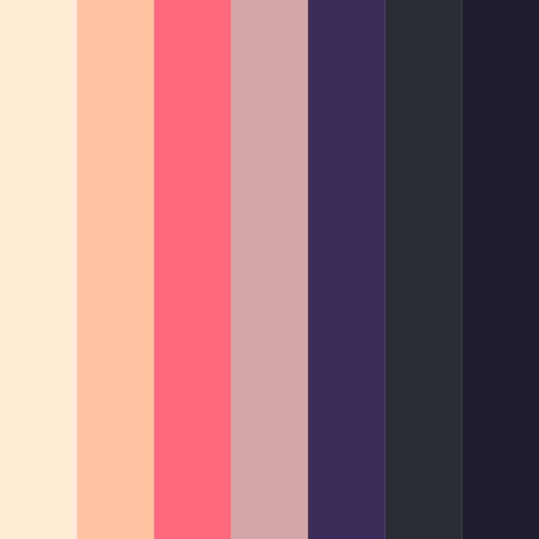 Download twilight blossoms color palette PNG image (square)
