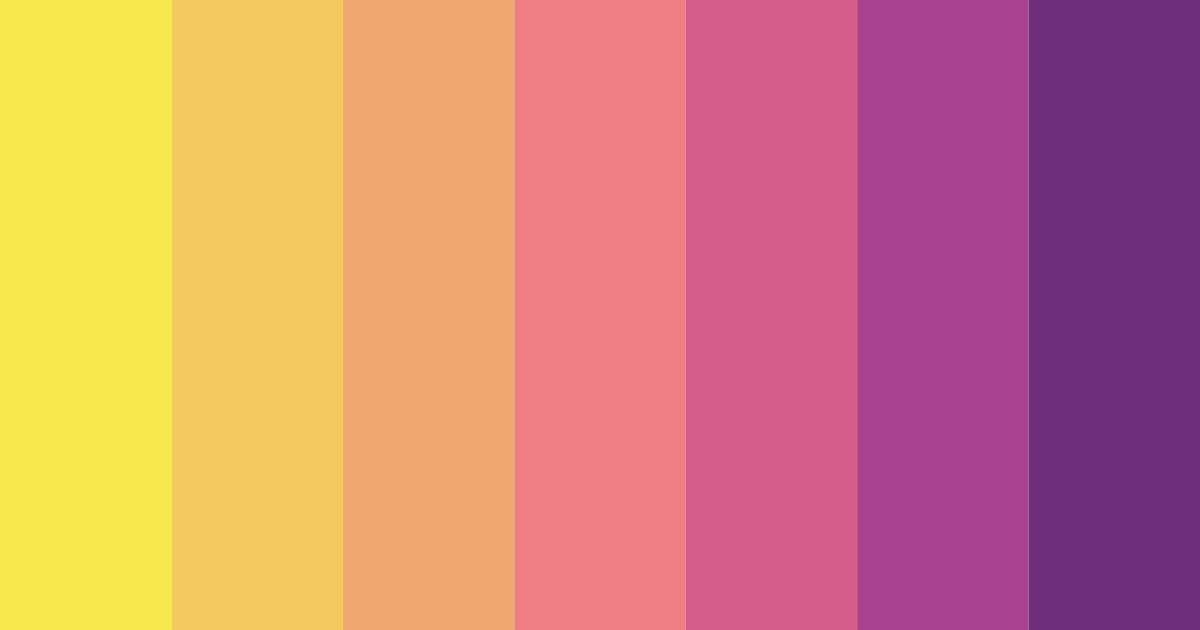 Download shades of yellow and pink color palette PNG image (landscape)