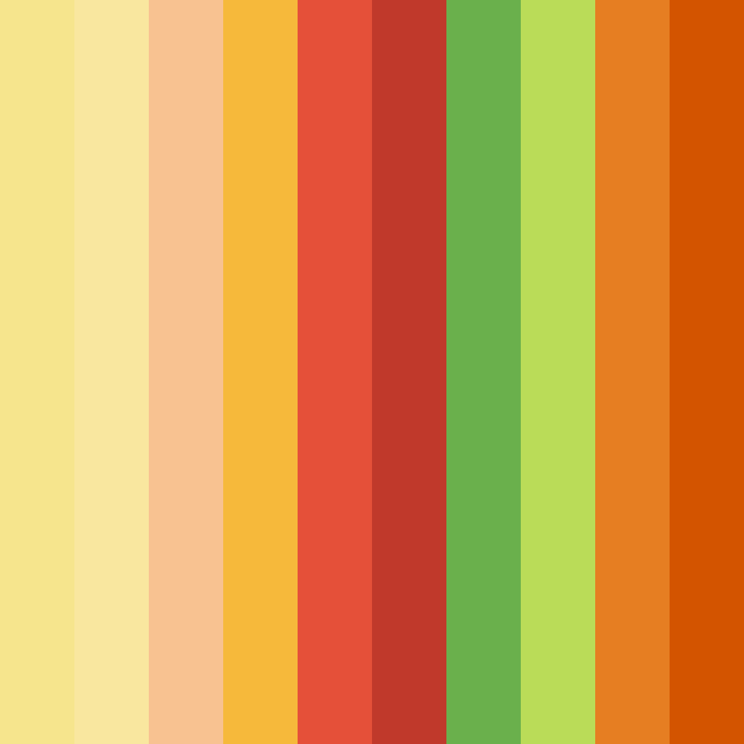 Download harvest harmony color palette PNG image (square)