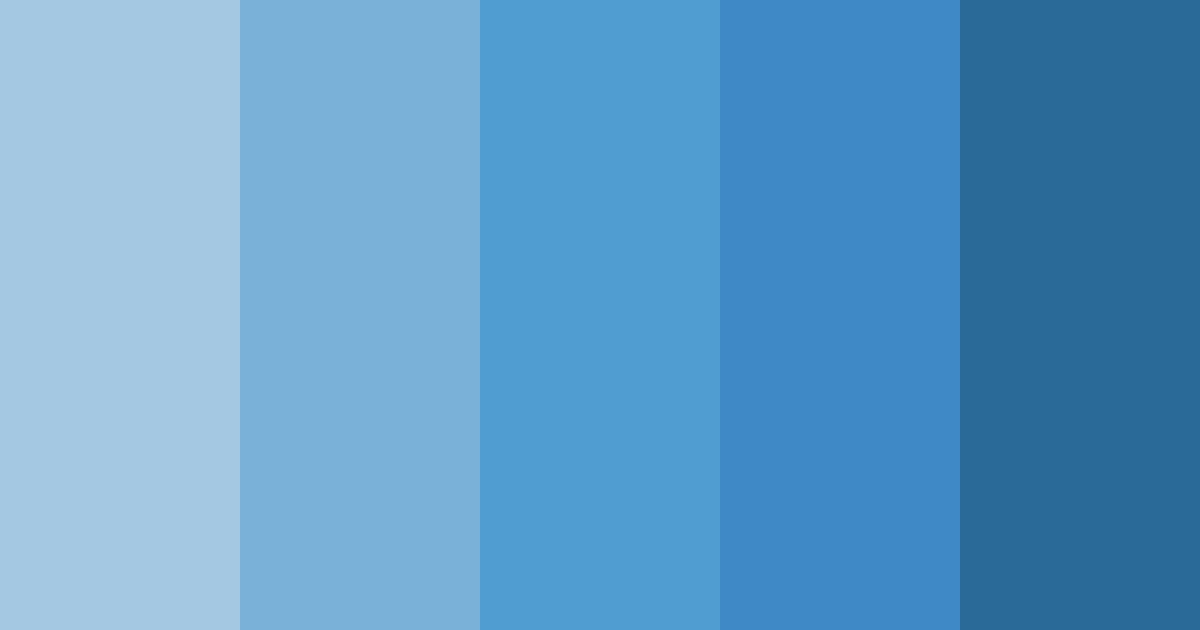 Download blue waves color palette PNG image (landscape)