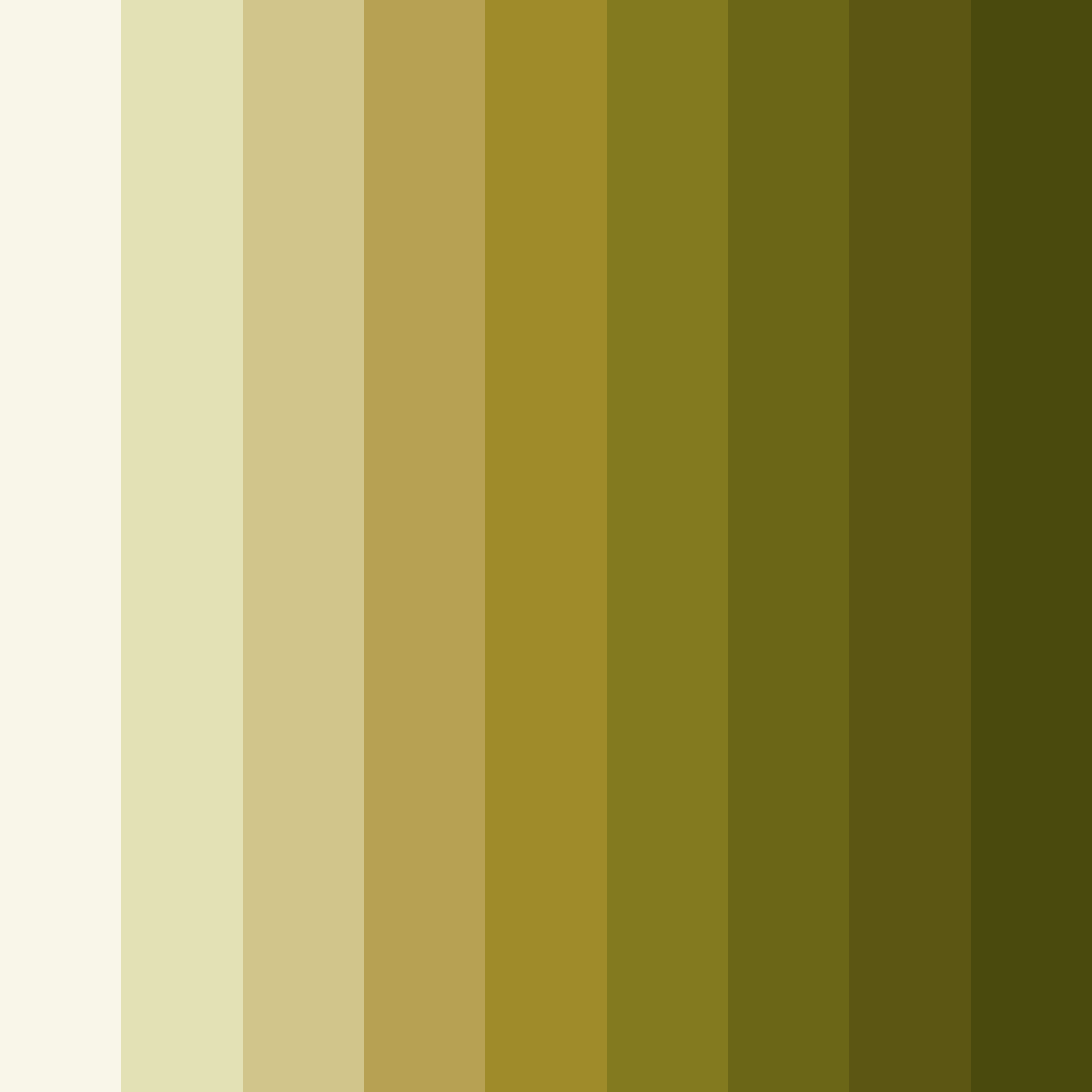 Download earthy green color palette PNG image (square)