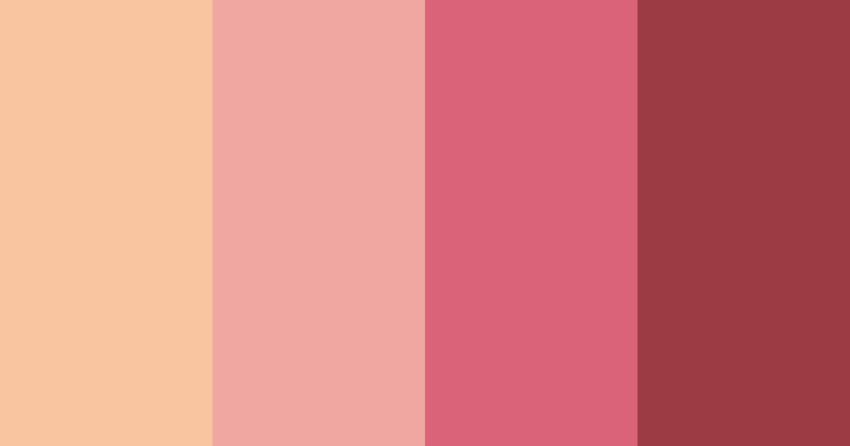 Download blushing sunset color palette PNG image (landscape)