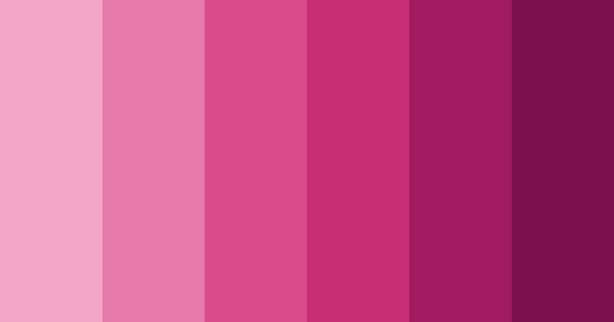 Download shades of pink color palette PNG image (landscape)