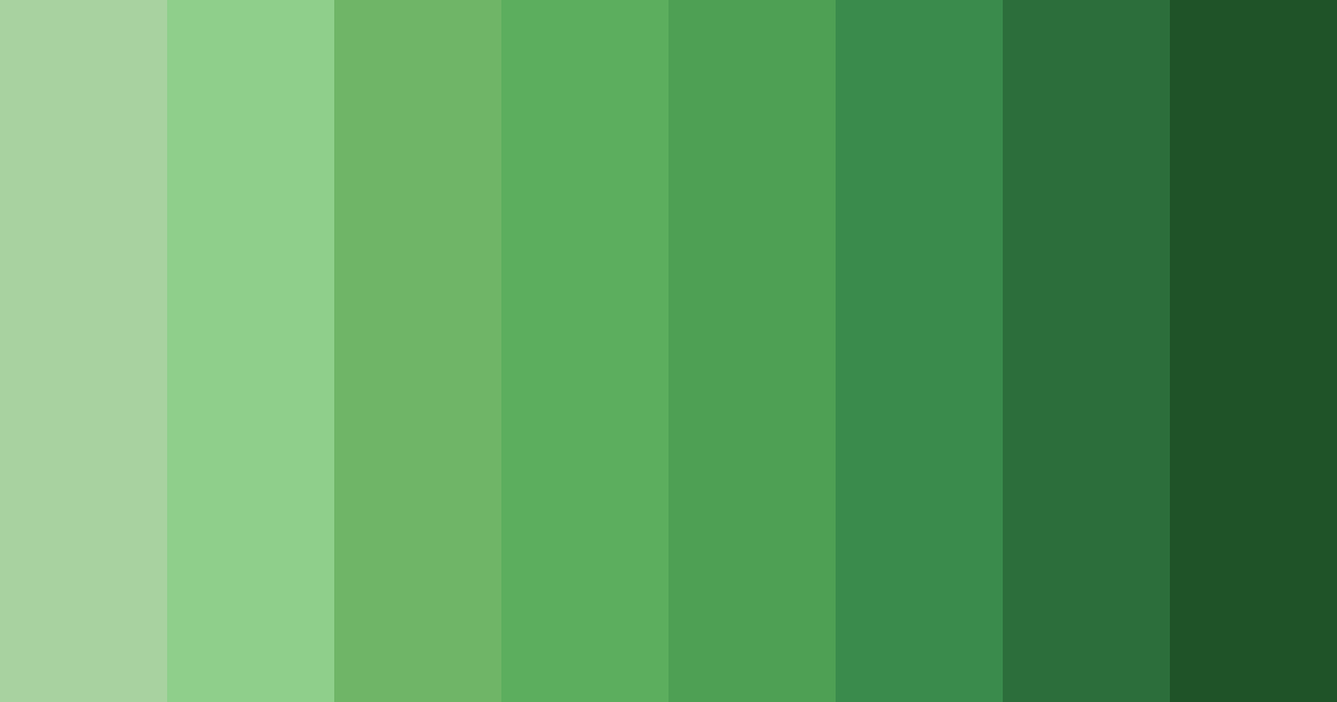 Download verdant harmony color palette PNG image (landscape)
