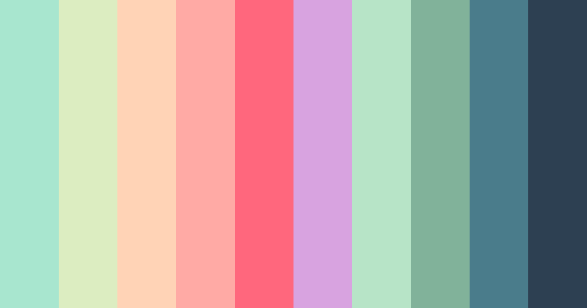 Download whimsical horizon color palette PNG image (landscape)
